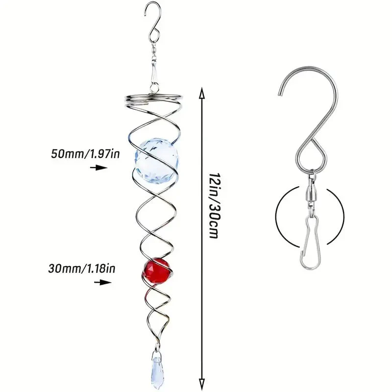 1+1 FREE | CrystalTwister™ - Metal Crystal Spiral Wind Chime - Image 21