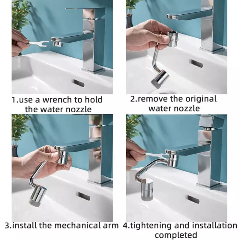 FlexSplash - Ultimate 1080° Swivel Faucet for Perfect Water Control - Image 8